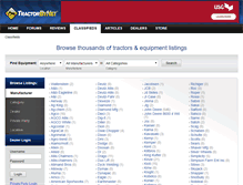Tablet Screenshot of classifieds.tractorbynet.com